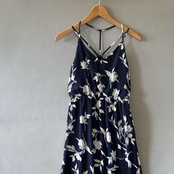5 for $45  Sienna Sky Maxi Long Dress Size XS Floral Navy - Picture 2 of 5